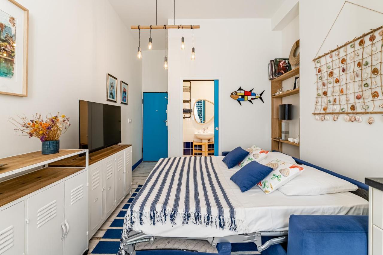 Studio Shell 26M2, 120M Vieux-Port, Clim, Wifi, Acces Autonome Avec Code Marseille Bagian luar foto
