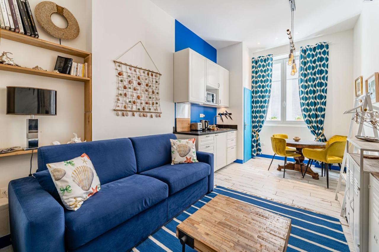 Studio Shell 26M2, 120M Vieux-Port, Clim, Wifi, Acces Autonome Avec Code Marseille Bagian luar foto